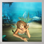 Relaxing Mermaid Poster