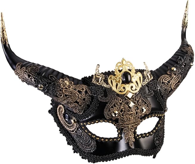 Rubies Elegant Faun Half Mask for Adults, Unisex
