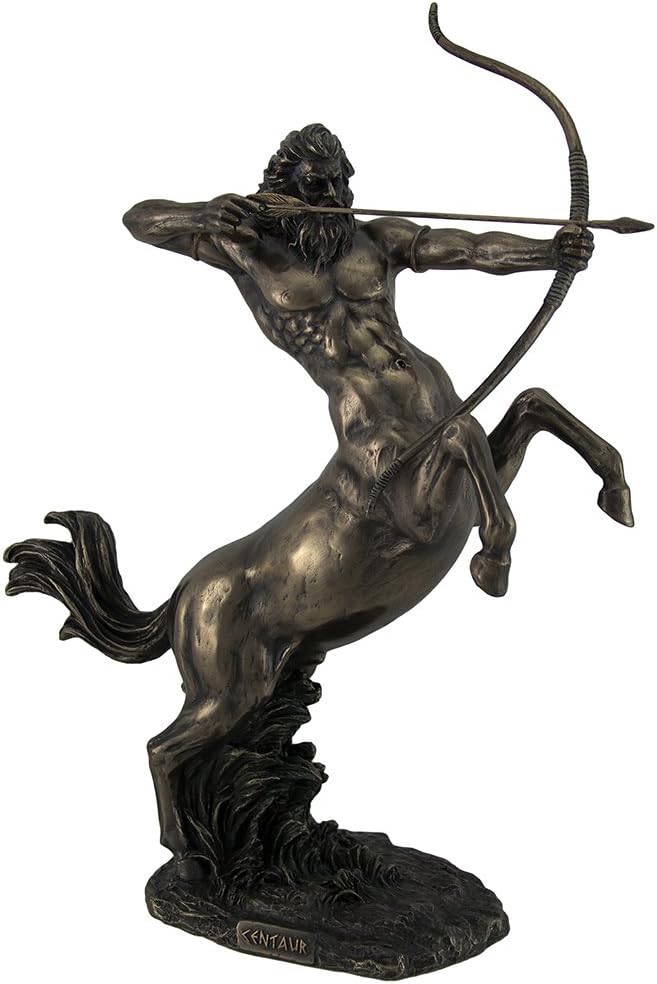 Centaur Shooting Arrow Bronze Finish Statue 14 Inch