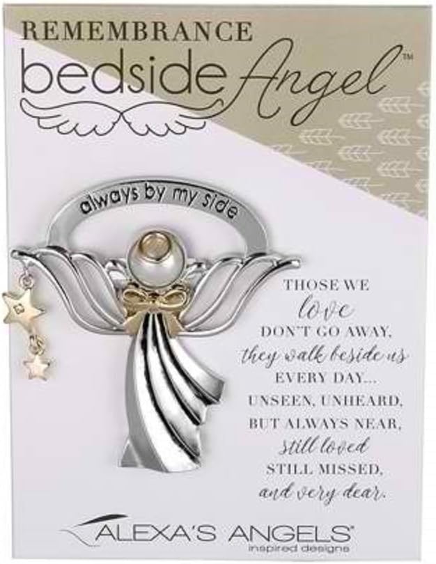 Always By My Side Angel Silver Tone 2 x 2.5 Metal Figurine