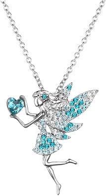 Fairy Necklace for Teen Girls - Birthstone Pendant