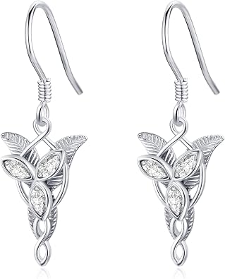 Sterling Silver Arwen Evenstar Drop Earrings