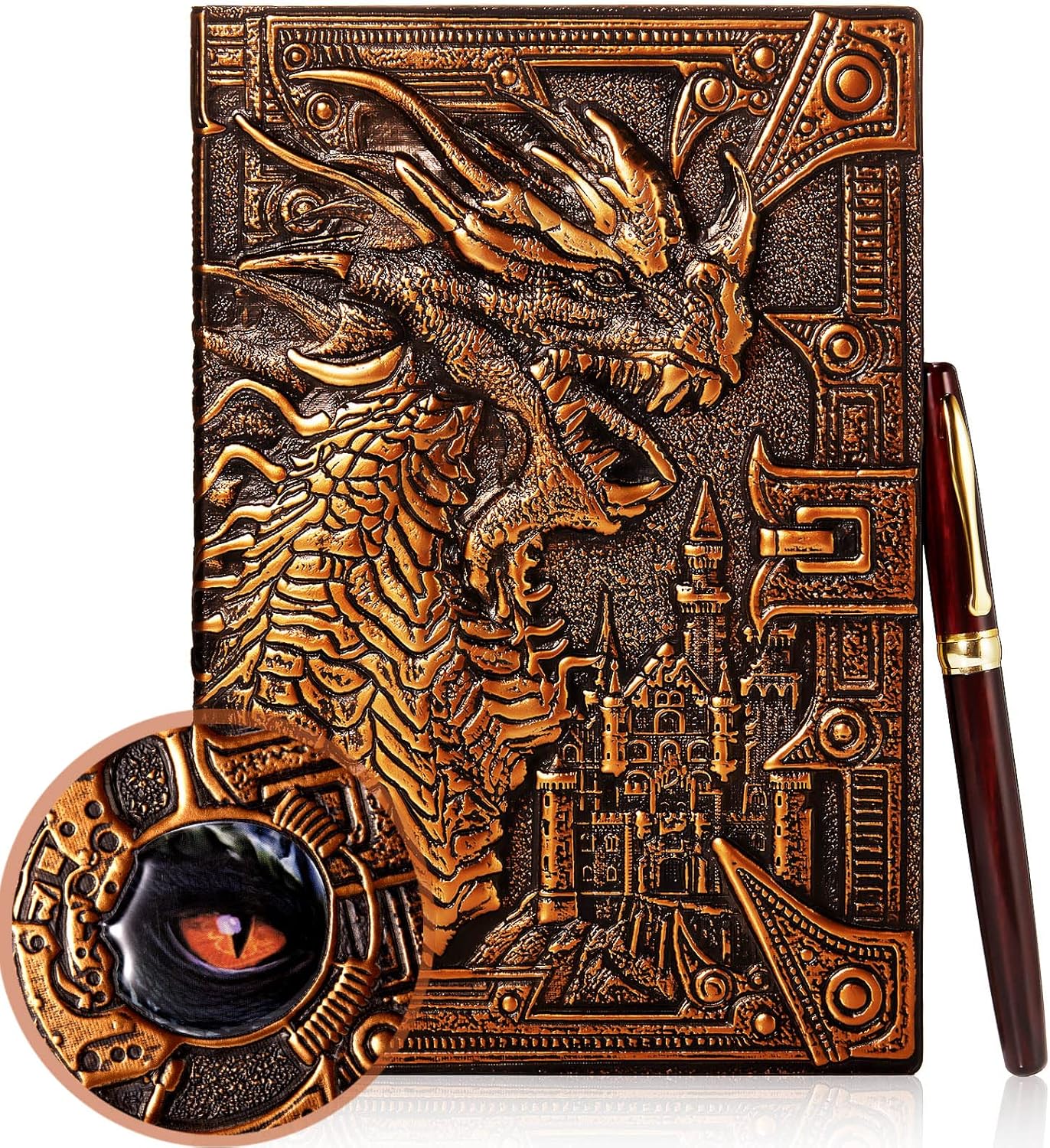 Dragon Journal Embossed Leather Journal Writing Antique Dragon Journal Notebook
