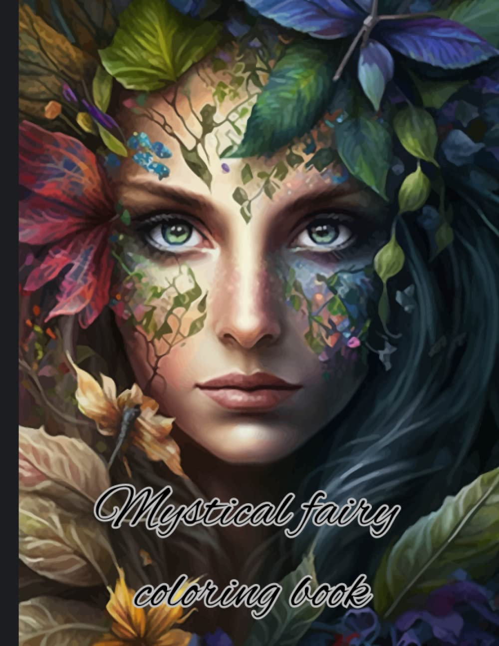 Mystical fairy coloring book