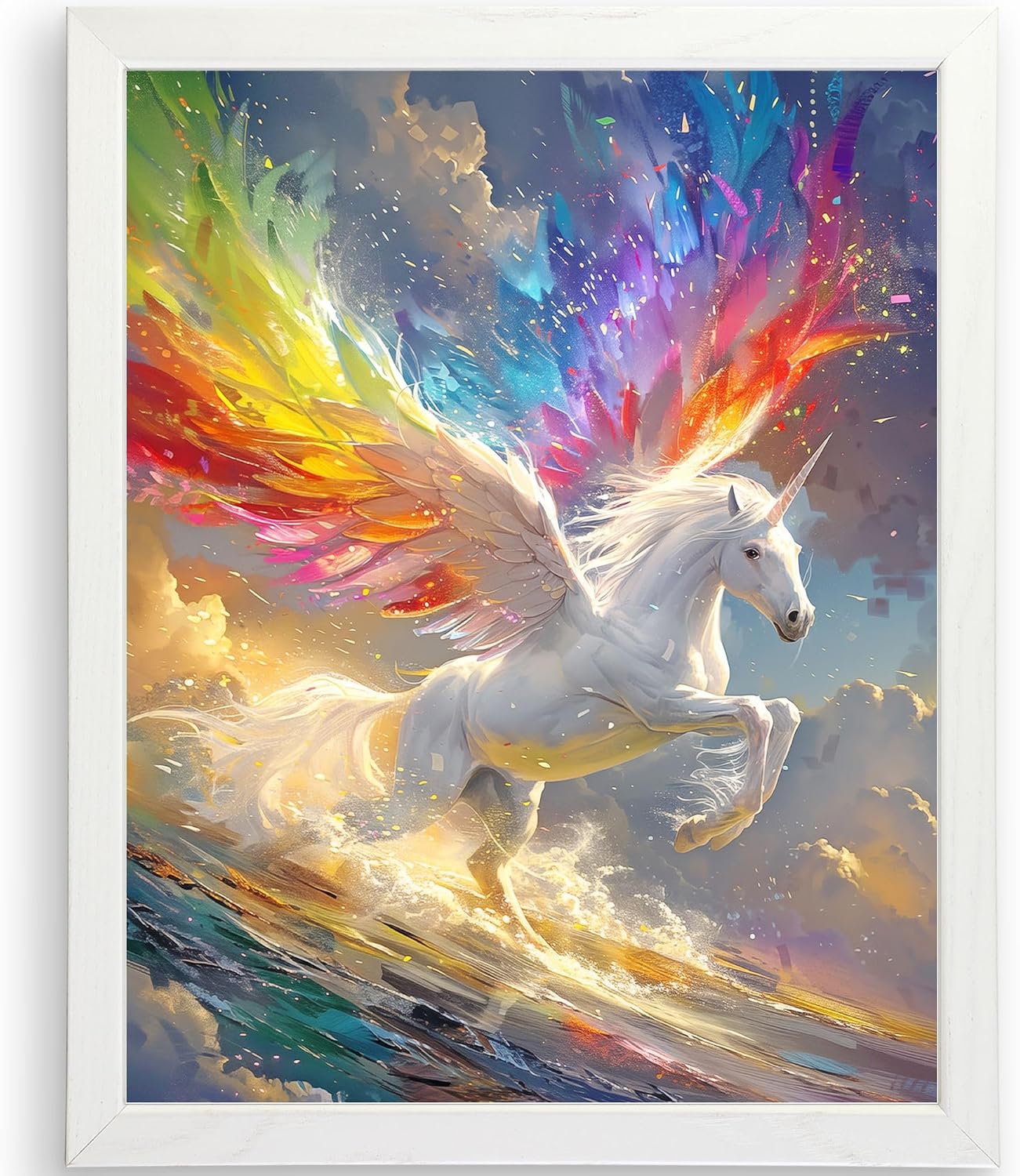 Pegasus - 8x10 (Unframed) | Celestial Elegance and Enchanting Pegasus Art Print