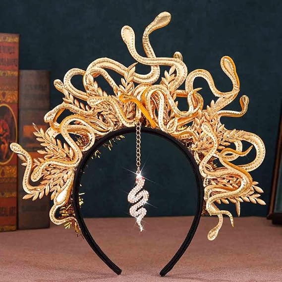 Medusa Snake Headband Gold