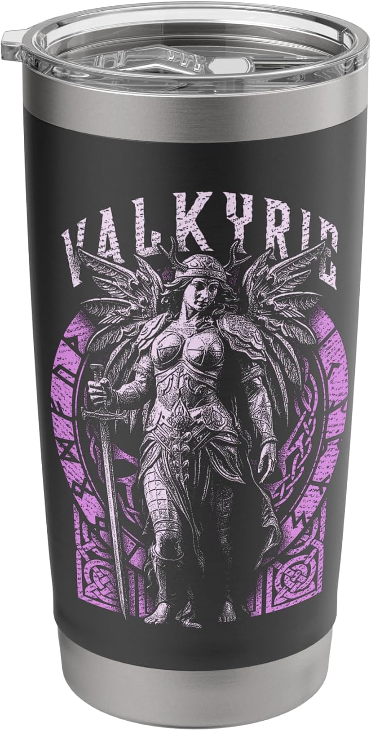 Valkyrie Viking Woman Warrior Valkyrja Angel Norse Mythology Stainless Steel Insulated Tumbler