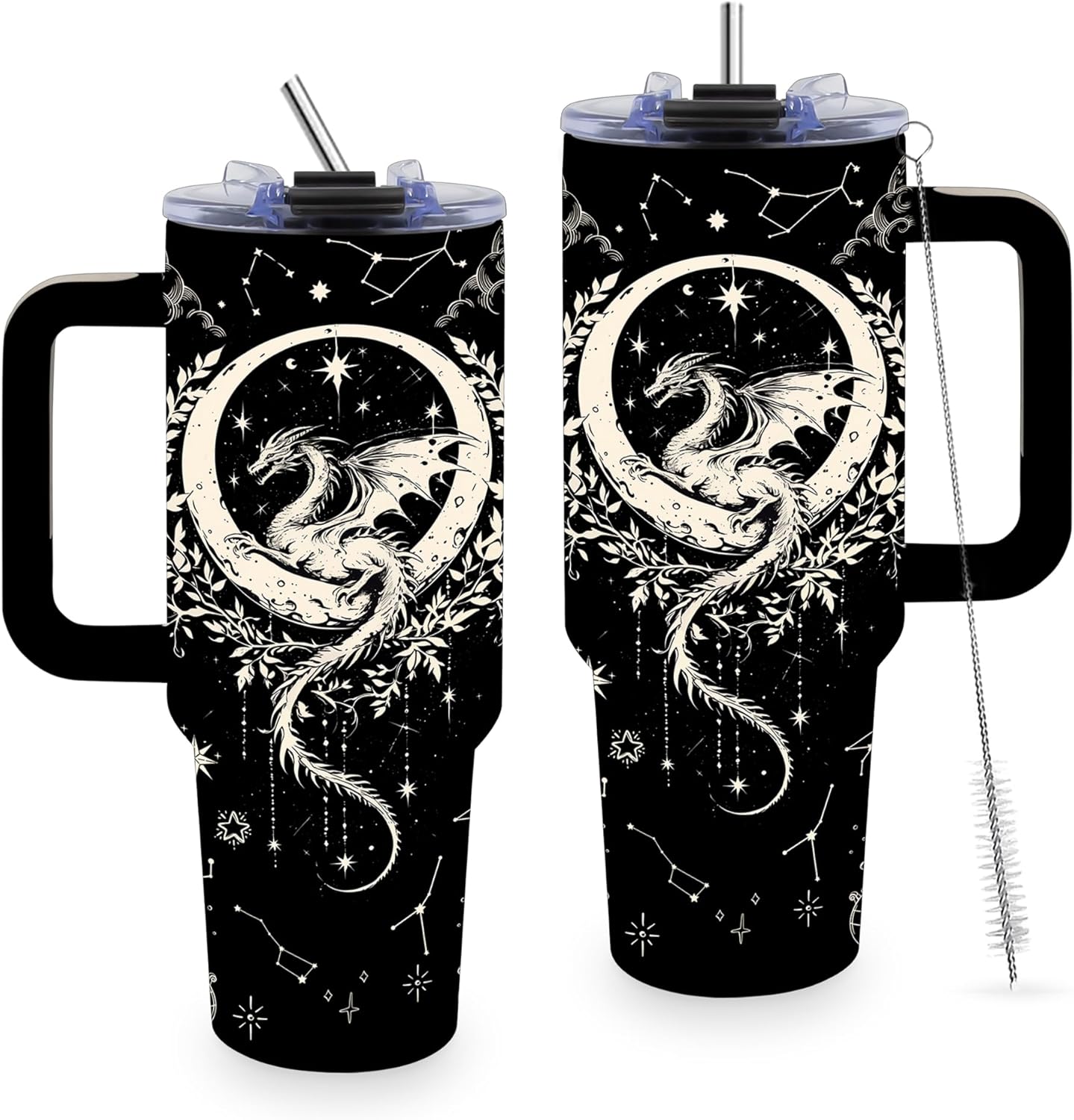 Dragon Gifts for Men Women, 40oz Tumbler with Handle