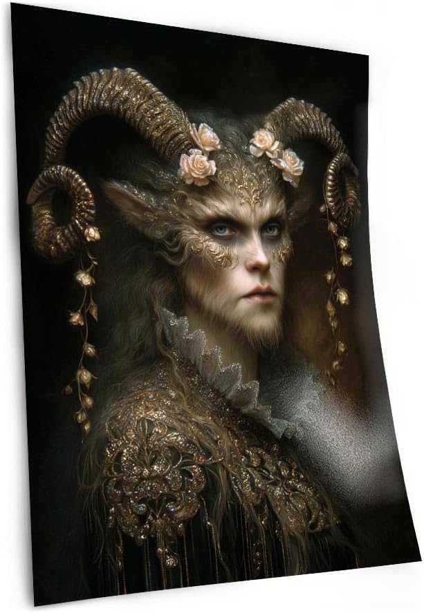 Moody Satyr Portrait Fine Art Print