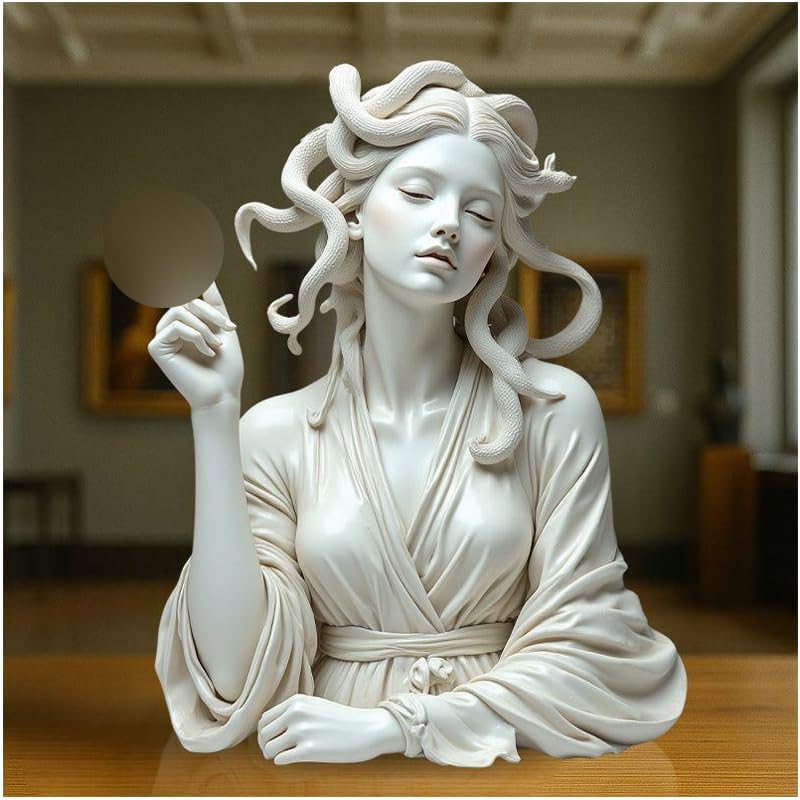 Medusa with Attitude sculpture