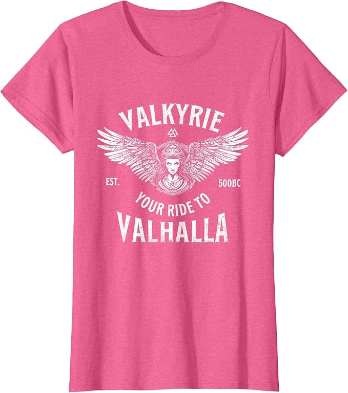 Valkyrie Your Ride to Valhalla - Norse Viking Warrior T-Shirt