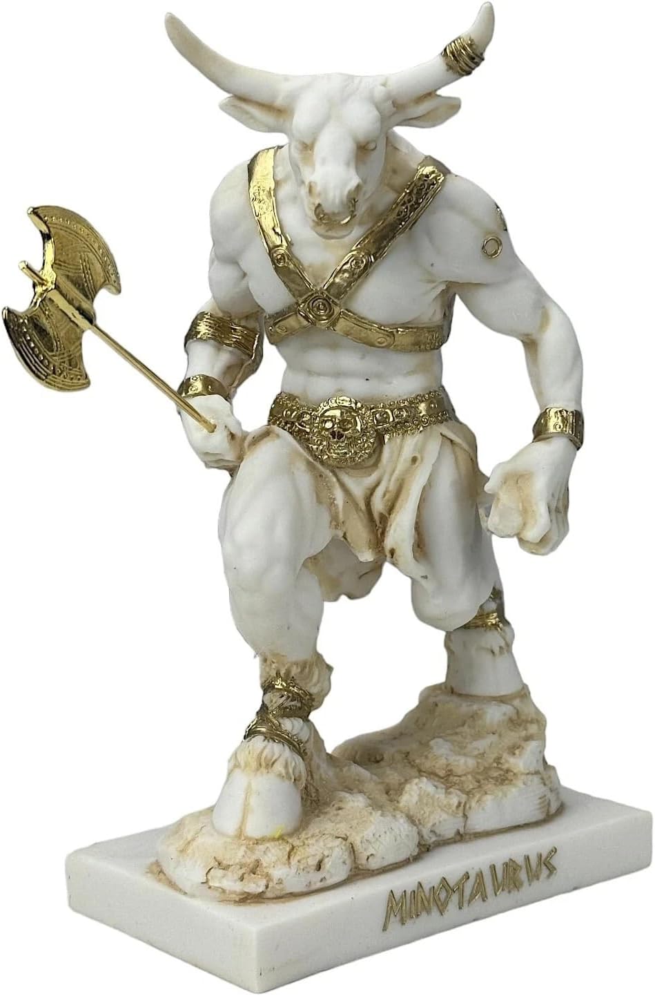 Minotaur with Labrys Axe Greek Mythology Statue