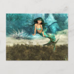 Mermaid on Ocean Floor  Postcard